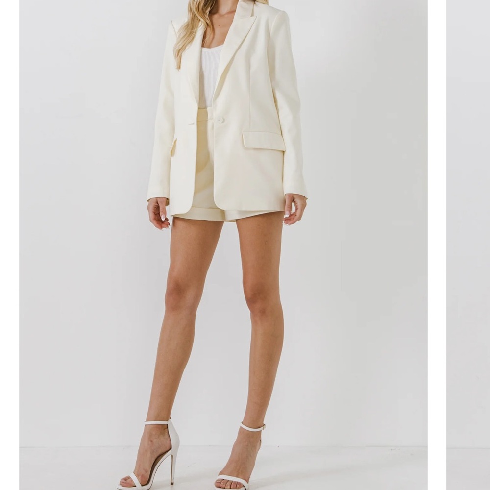 Endless Rose Cream Tailored Blazer